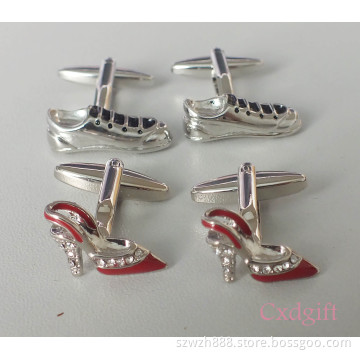 Novelty Cuff Links with Shoes Shape (CXD-CL033)